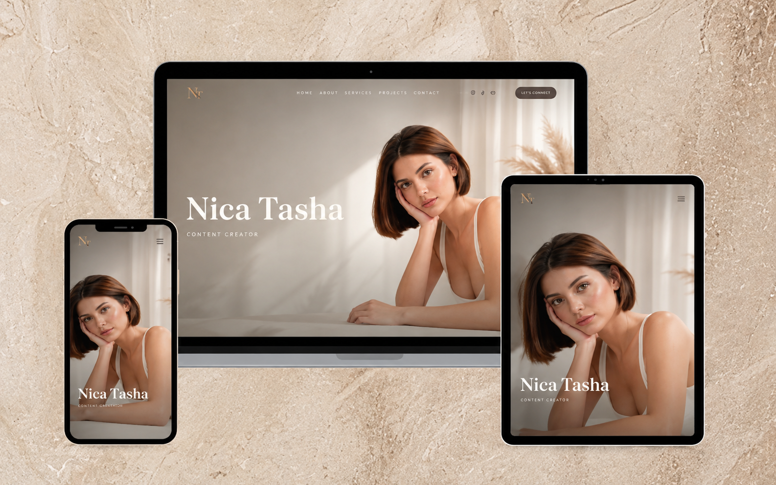 Nica — Content Creator Portfolio cover